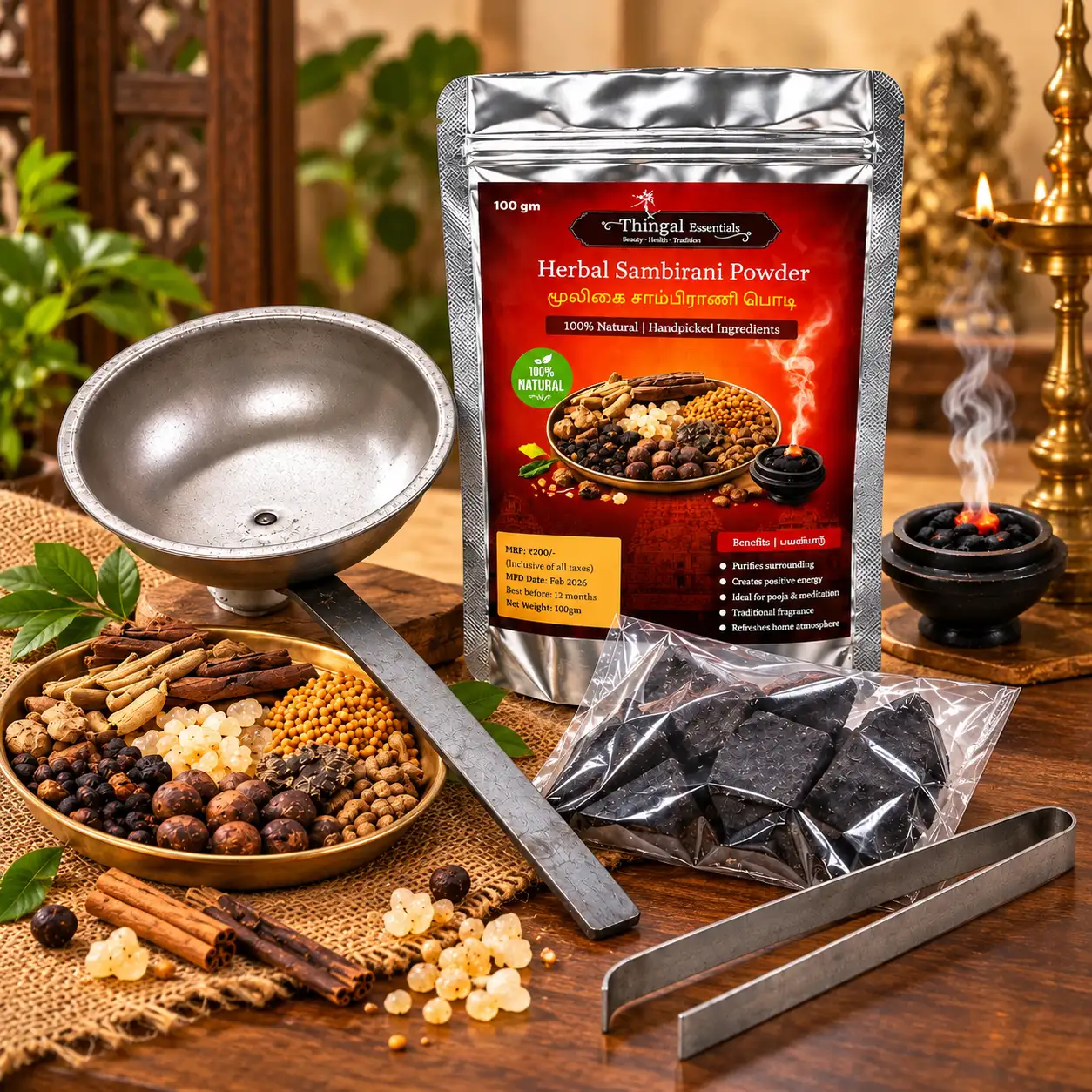 Sambrani and Charcoal Combo Pack - image 1