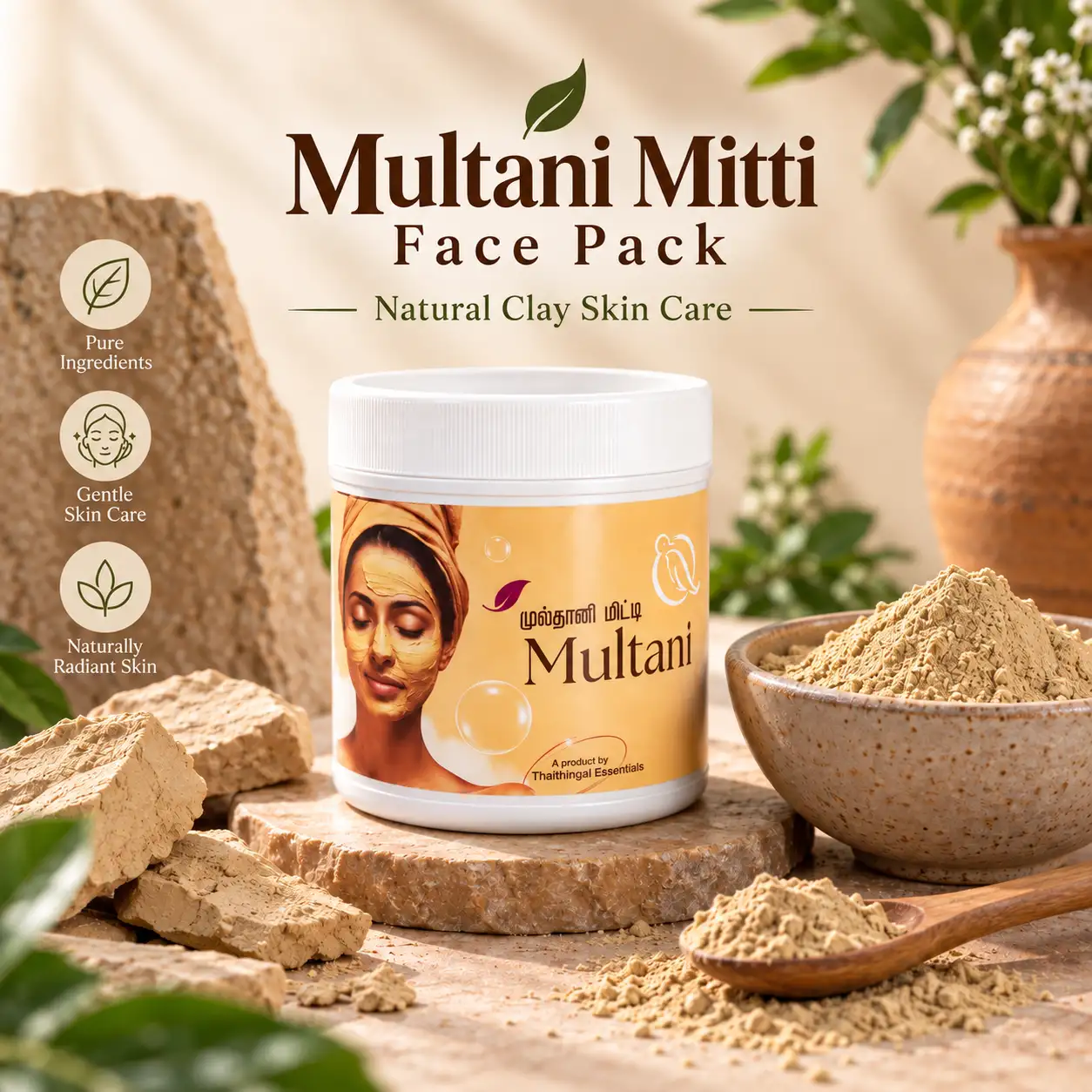முல்தானி மிட்டி ஃபேஸ் பேக் - image 2