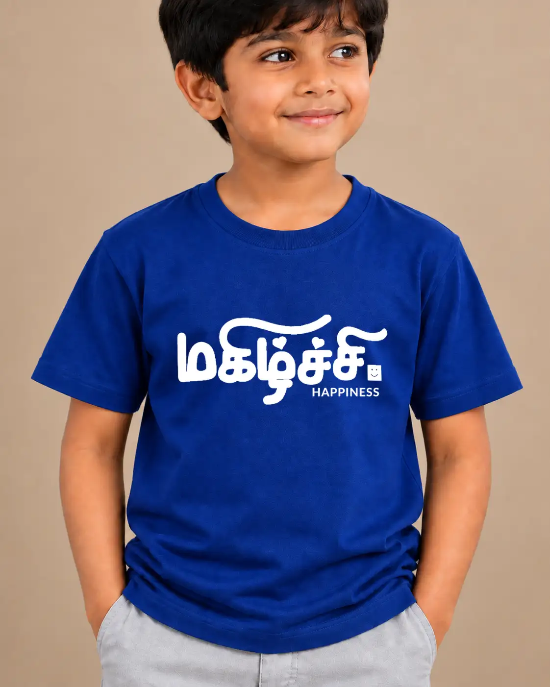 Magizhchi Kids Round Neck T-Shirt - Royal Blue - image 2