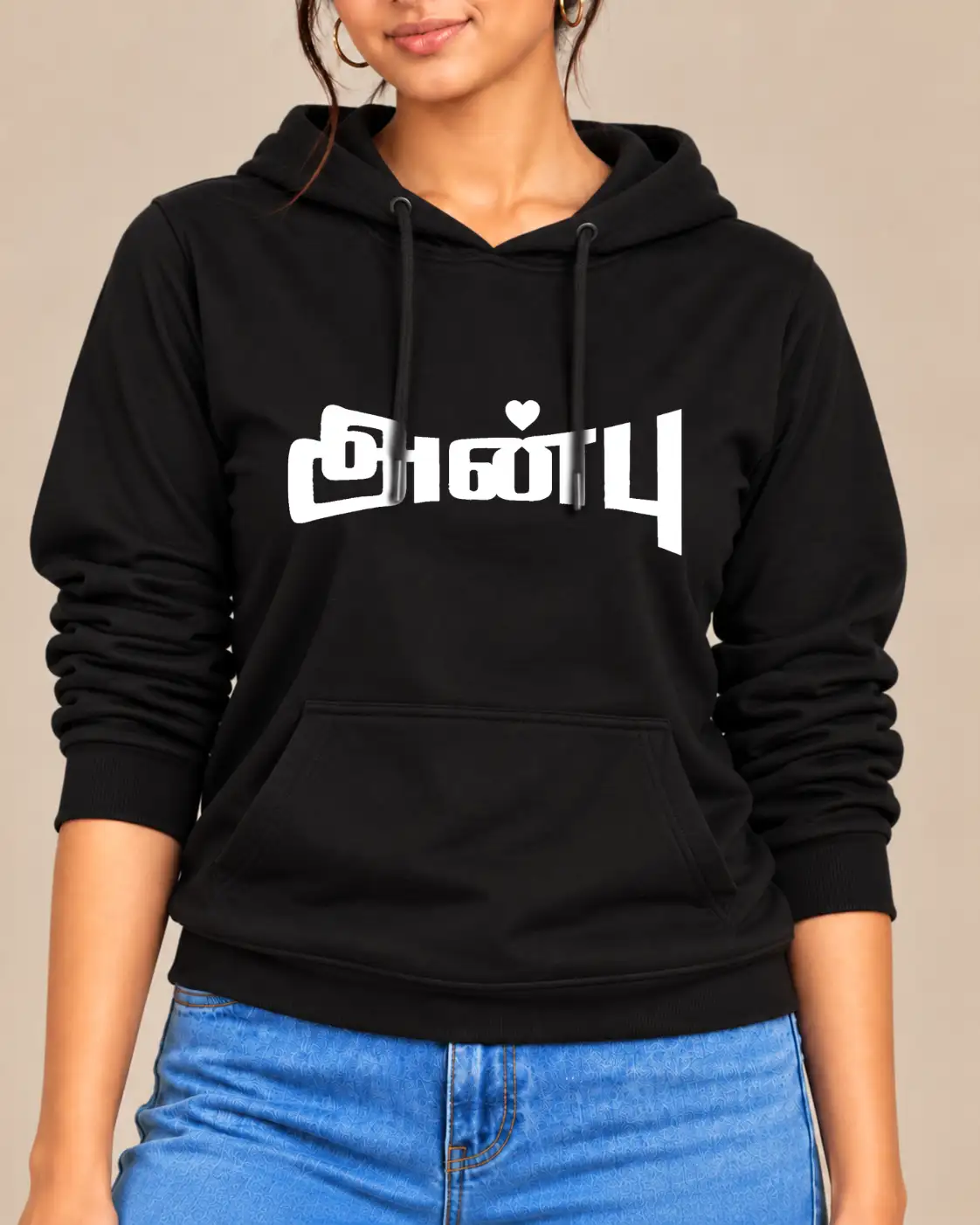 Anbu Women's Hooded Sweat T-Shirt - Black - image 2
