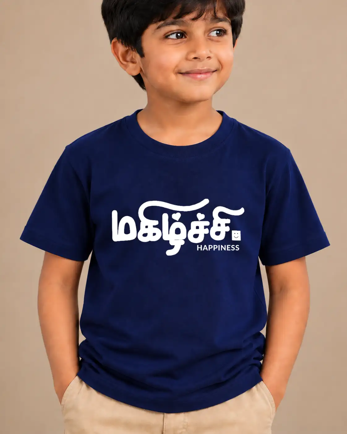 Magizhchi Kids Round Neck T-Shirt - Navy Blue - image 2