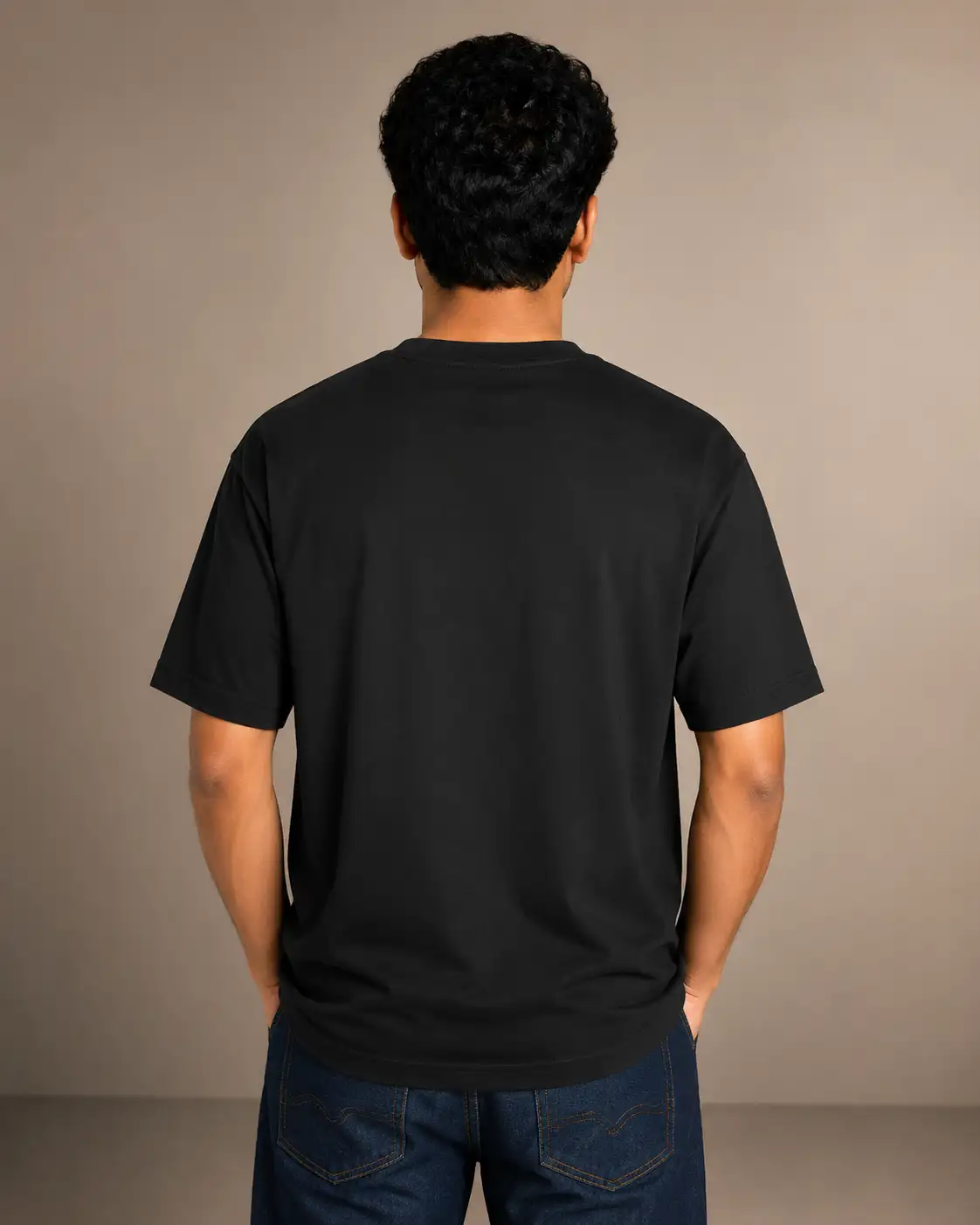 Hindi Theriyadhu Poda Black Men's Round Neck T-Shirt - image 3