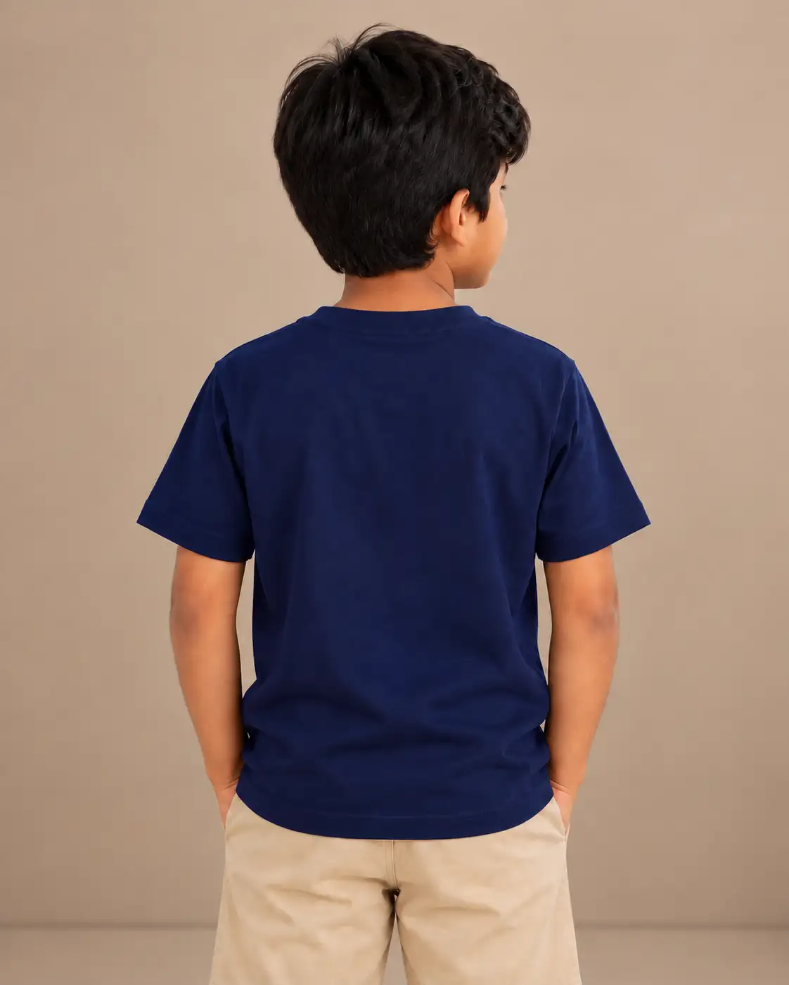 Ennam Pol Valgai Kids Round Neck T-Shirt - Navy Blue - image 3