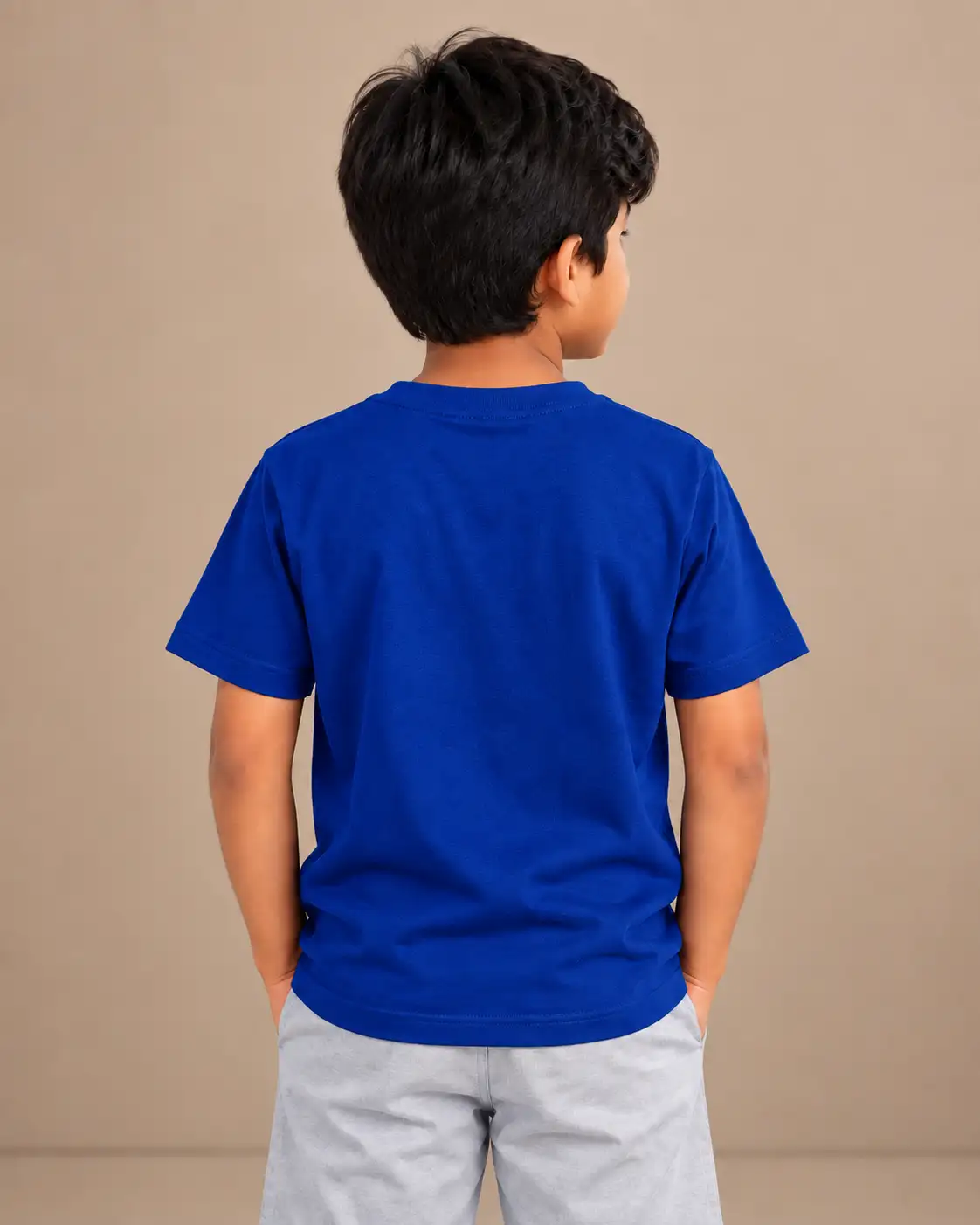 Vilai Mathipetra Selvam Kids Round Neck T-Shirt - Royal Blue - image 3